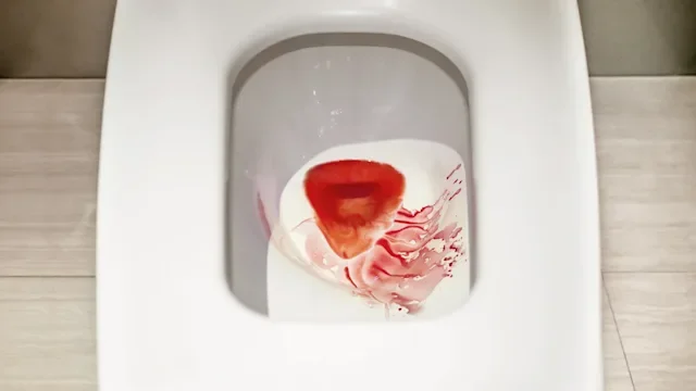 blood in toilet bowl-984302058