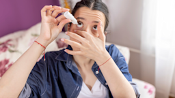 An adult using eye drops.
Anastasija Vujic/iStock via Getty Images Plus 