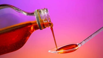 Medication Education: Side Effects: Syrup: closeup cough medicine 980777274