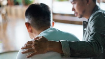 Health: Substance use: family support arm around shoulder 1349214017