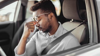 Health: Eye: man driving eye strain 1340574464