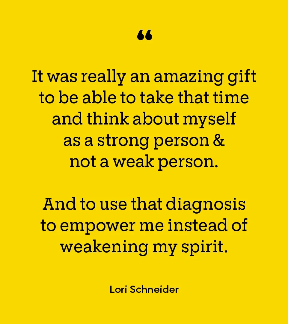 Living with MS: Schneider: Quote: Text
