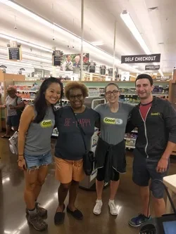 Members of GoodRx at the pharmacy.