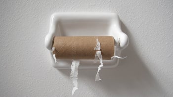 Health: overactive-bladder: empty toilet paper roll-172389877