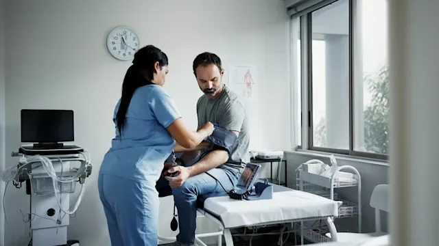 diabetes-type-2: hcp checking blood pressure 2223264261