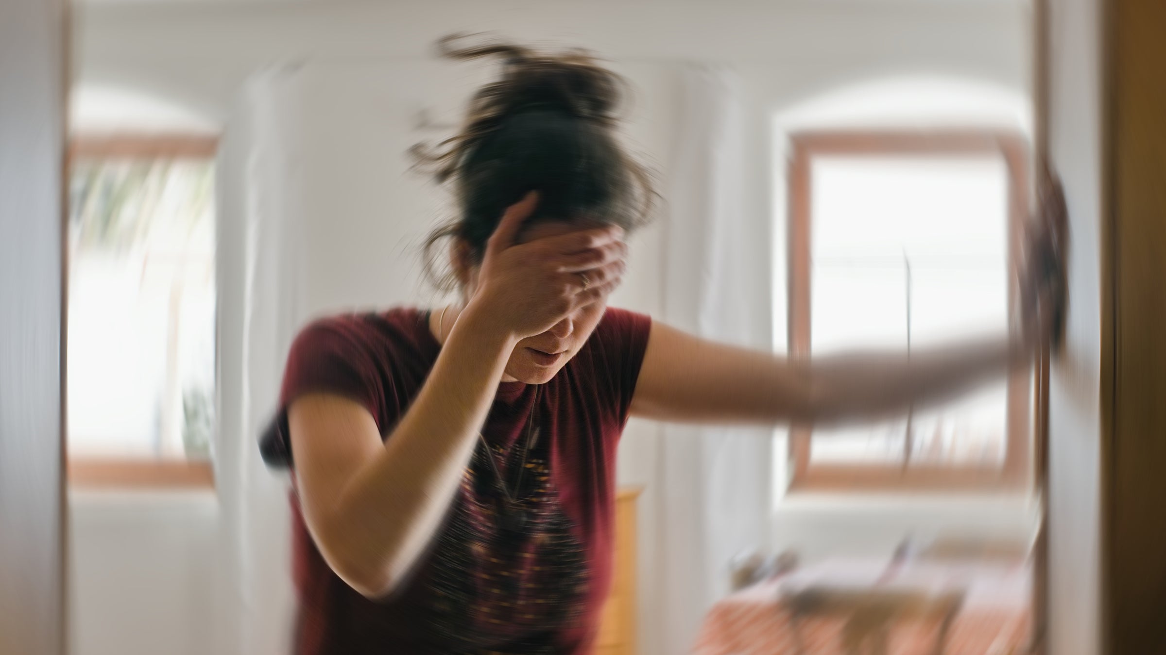 side-effects: woman with blurry vision 1366196062
