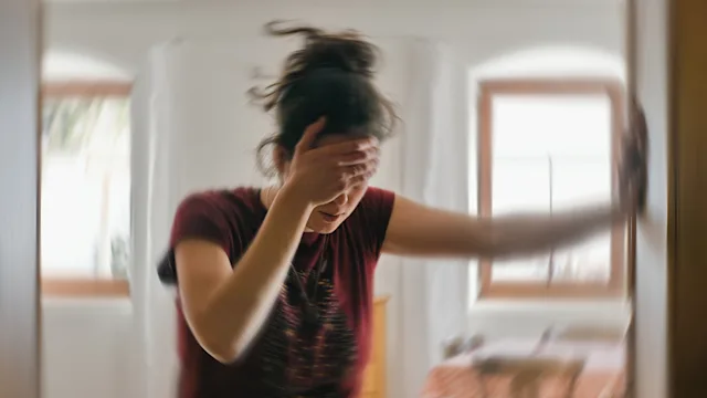 side-effects: woman with blurry vision 1366196062