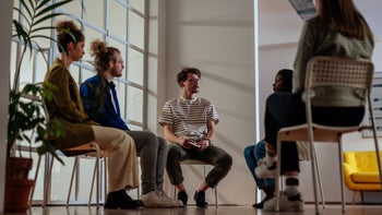 Substance use: Insurance: group therapy session 1389705710