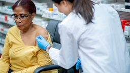 Senior woman gets vaccinated at the pharmacy
FatCamera/E+ via Getty Images