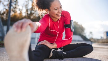 movement-exercise: running: exercise: woman workout stretching 1062457690
