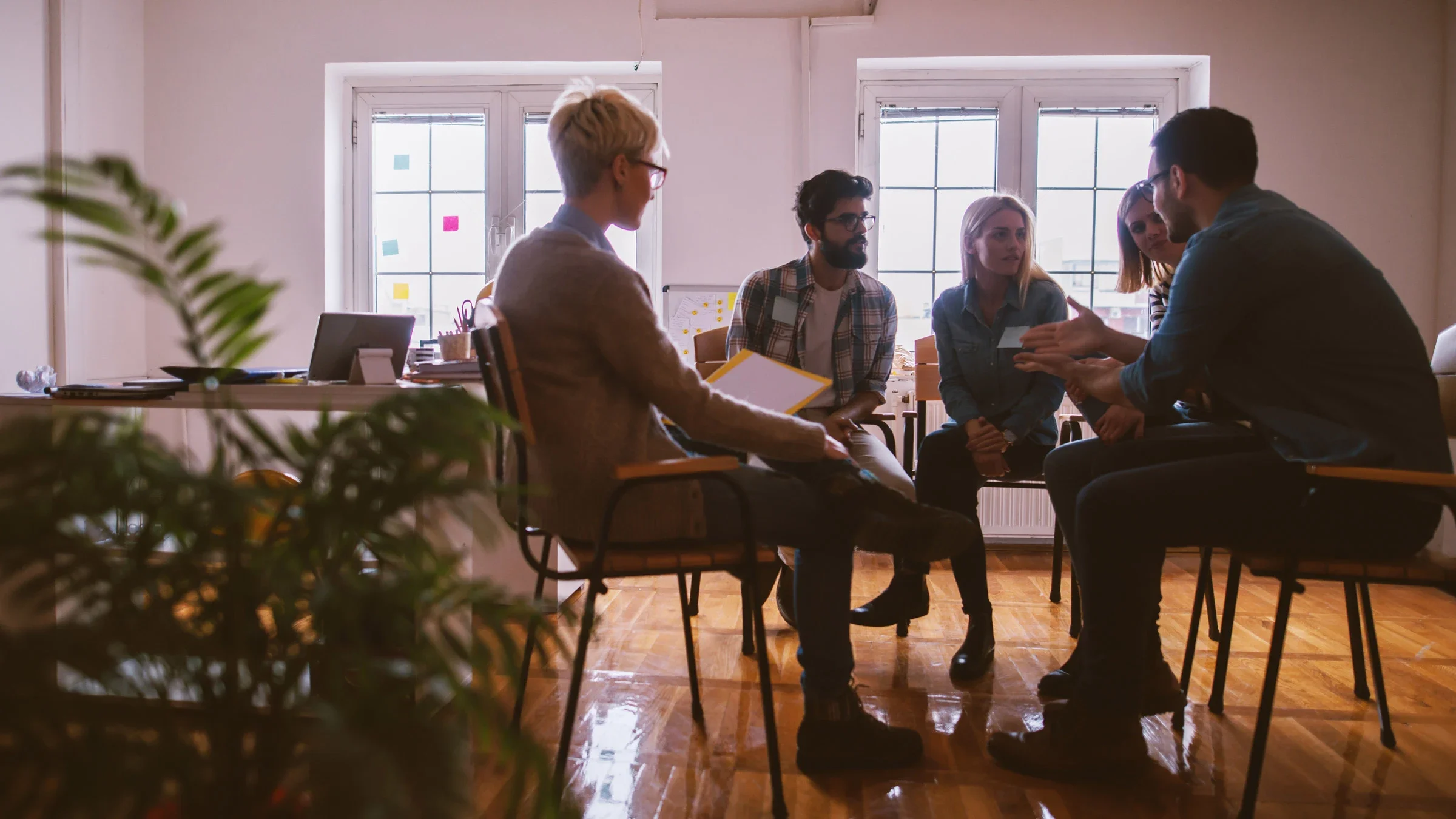 Group therapy support meeting.
dusanpetkovic/iStock via Getty Images
