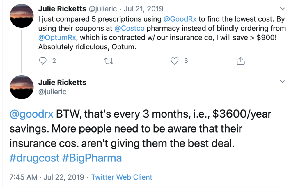 Julie Ricketts tweet