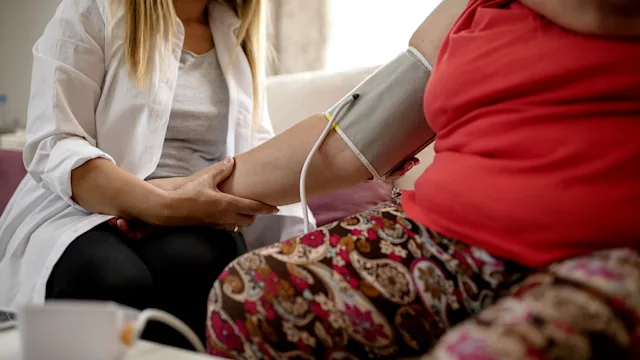 Health: Weight loss: closeup blood pressure test 1276581611