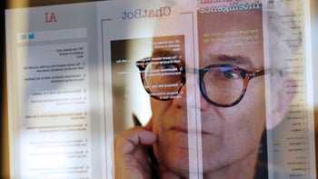 Health: Digital health: man looking at AI chat screen 1483272802