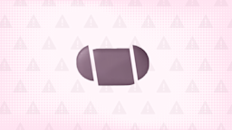 In the center of a light purple background with texture and warning sign pattern is a purple oval pill sliced into thirds. 
GoodRx Health 
