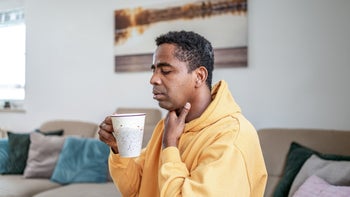 Respiratory: man drinking tea 1333957682