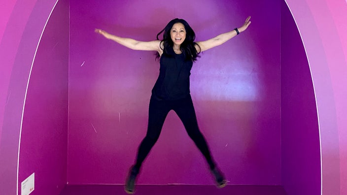 Image of Laarni San Juan against a purple background.