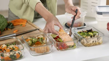 Diet and nutrition: closeup meal prep at home 2235844378