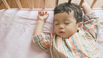 children's health: sleep: sleeping baby on back-1222732527