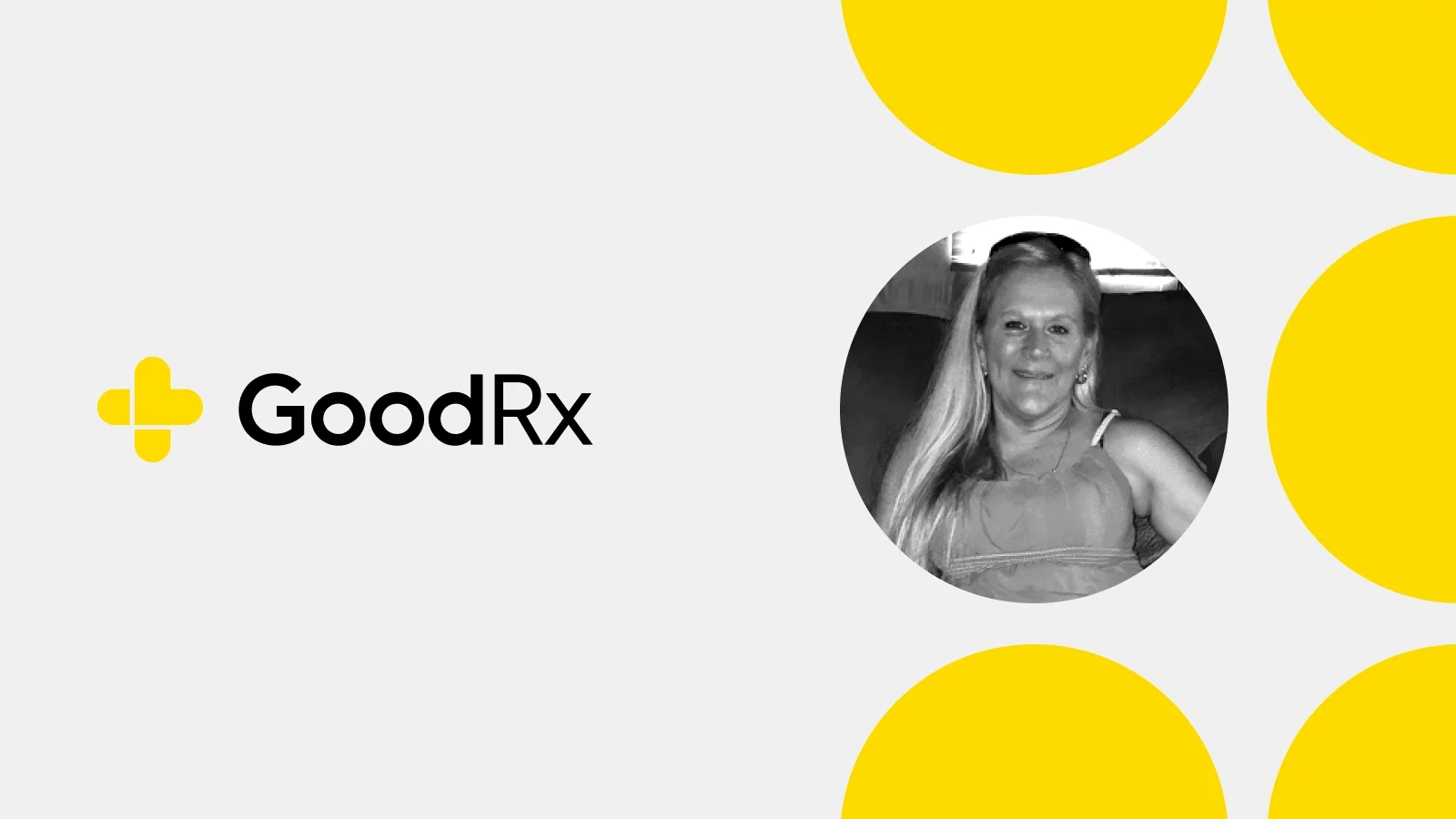 GoodRx logo and portrait of Cali