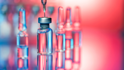 A needle has been injected into a vial of medication.
Toshe_O/E+ via Getty Images