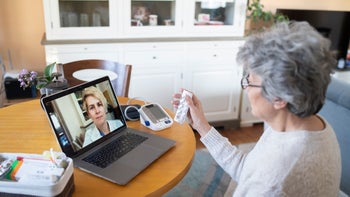 losartan: senior woman telehealth 1326321642