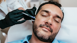 Man receiving botox injections.
DuxX/iStock via Getty Images Plus