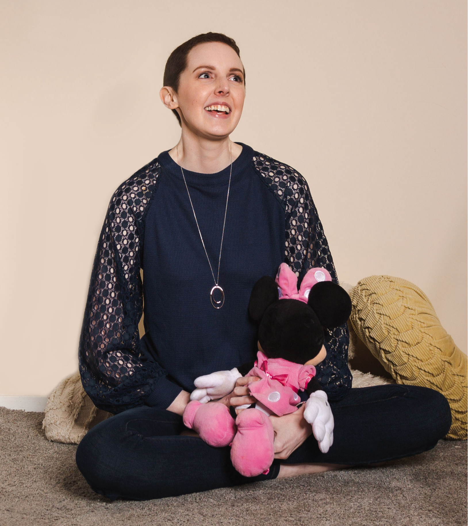 Ashley Altschuld is pictured indoors.