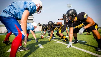Insurance: Accident: football teams facing off-187343513