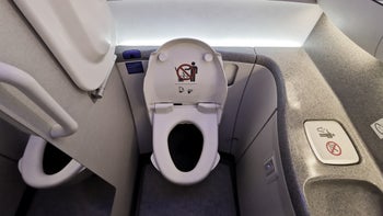 Health: Digestive: airplane toilet-1196748249