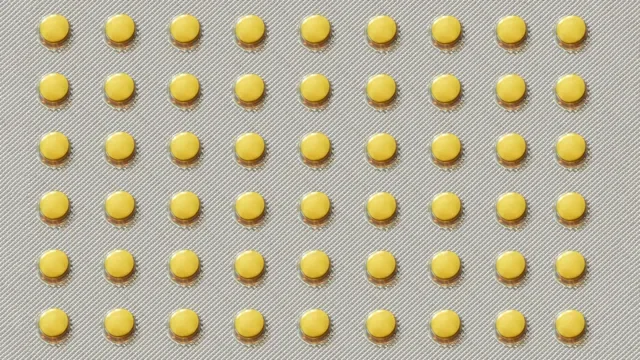 Medication Education: blister pack yellow pills-867598800