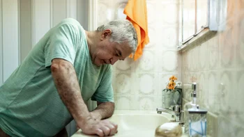 Men's Health: man in the bathroom 1457438293
