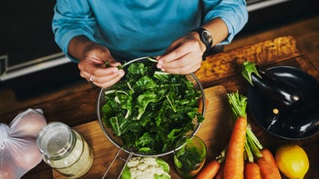 Diet Nutrition: hands washing kale 1688511059