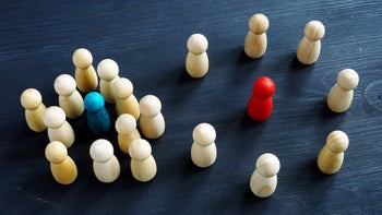 Relationships: introvert extrovert concept 1134608467