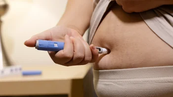 Ozempic: closeup stomach injection 2260977275