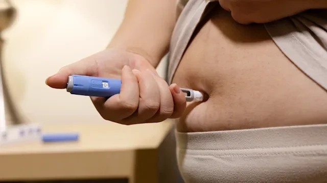 Ozempic: closeup stomach injection 2260977275