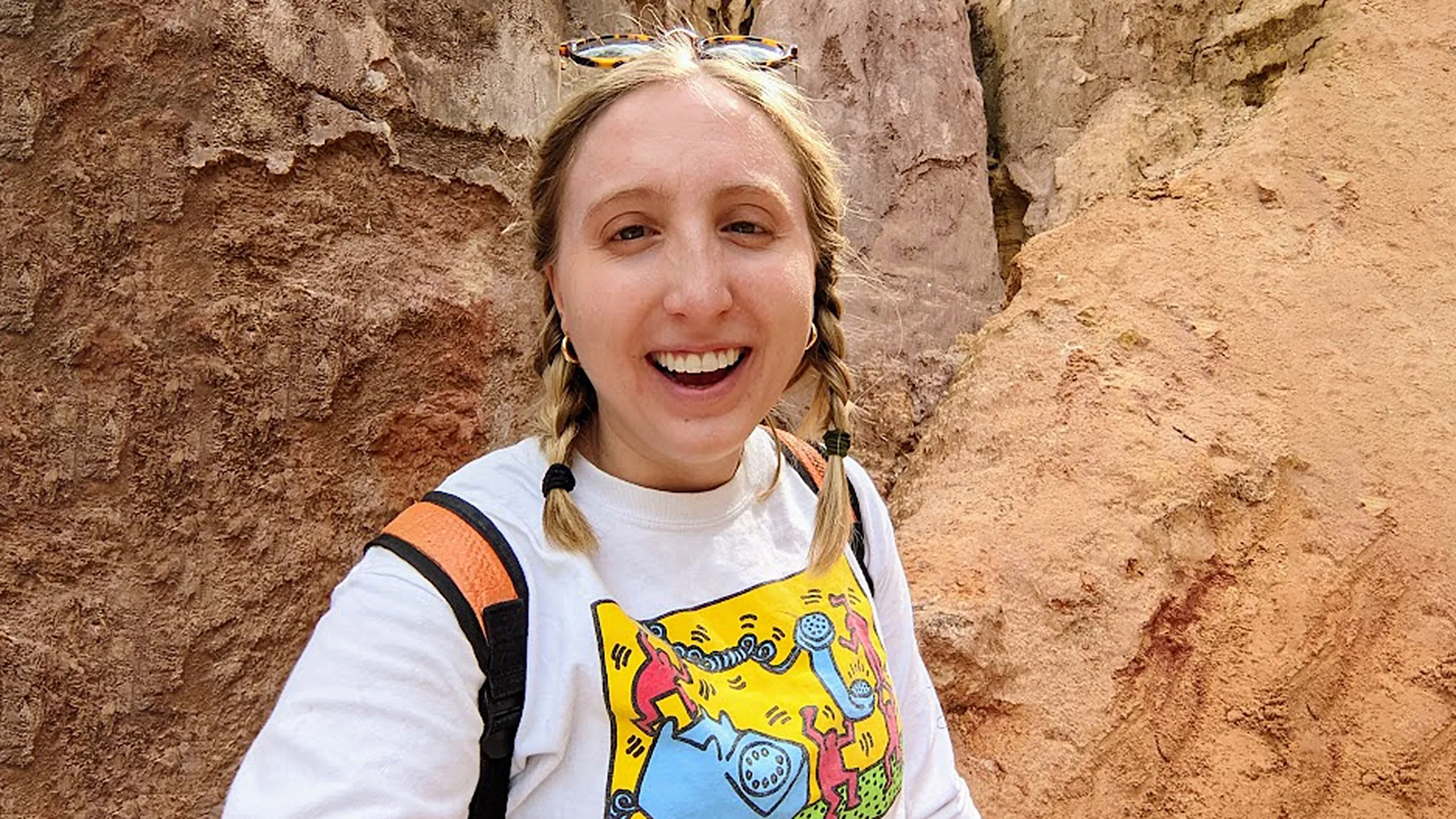 Leah Fessler is pictured on a hike.