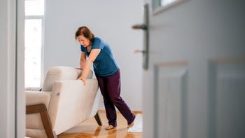 Health: Vertigo: senior woman experiencing faintness and vertigo-1248813218