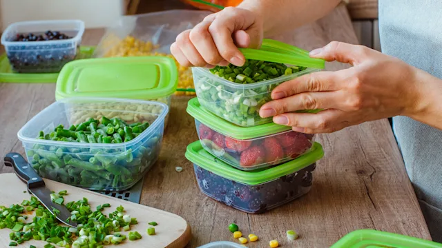 Health: High cholesterol: closeup fruit vegetable tupperware 1216014653