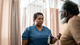 A doctor speaks with a patient during a medical appointment in a hospital.
FG Trade/iStock via Getty Images Plus