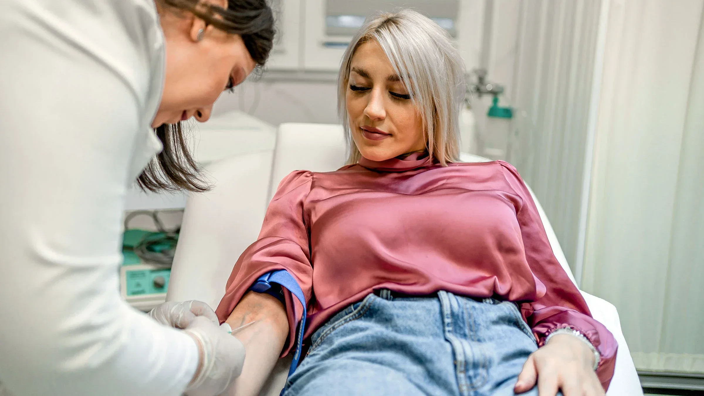 A woman receives an arm injection. 
LordHenriVoton/E+ via Getty Images 