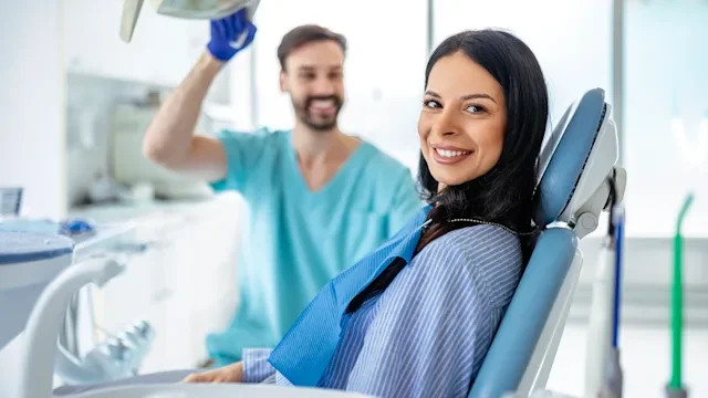 Dental Care: portrait of dental patient 2212933528