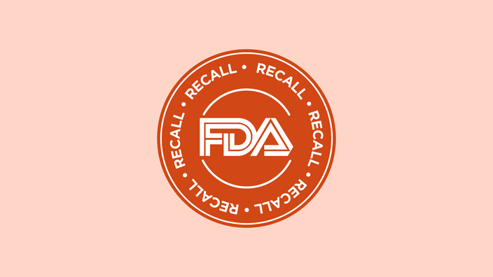 FDA Recall red seal on a light red background.