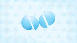 Light baby blue background with texture and warning signs. In the center are two round light blue pills cut into thirds.
GoodRx Health
