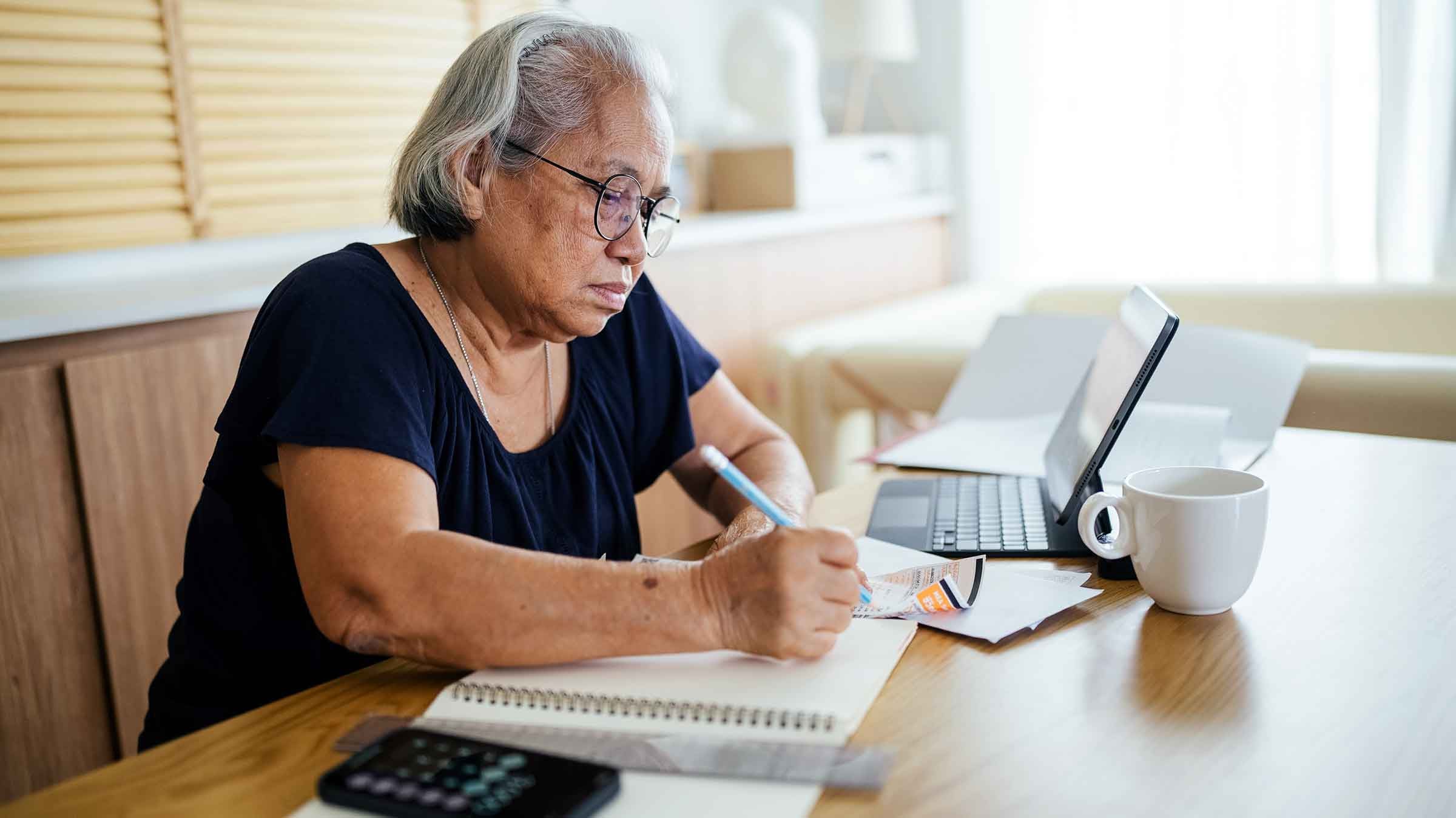 Health: HSA FSA: senior woman finances 1328192853
