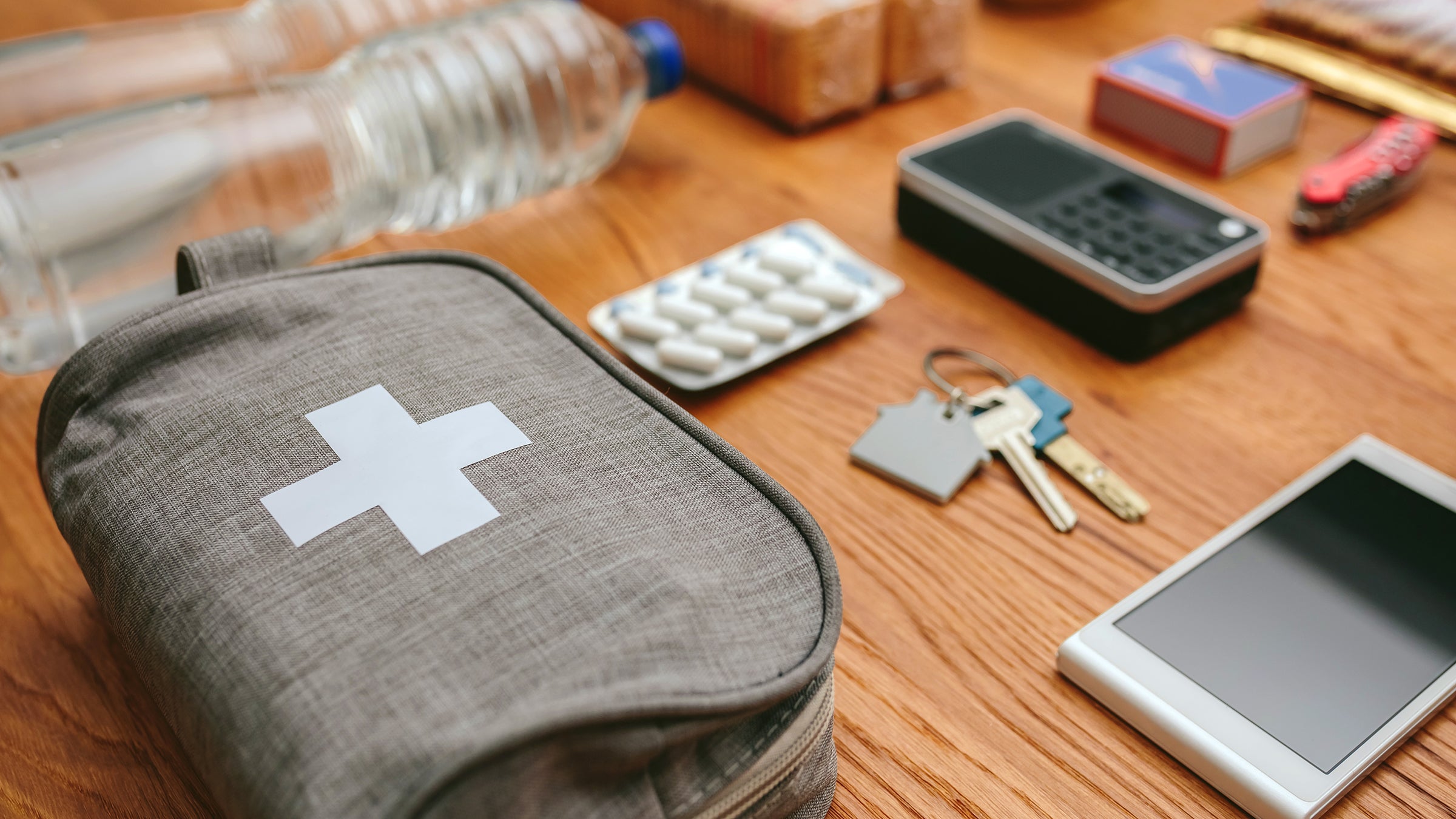 Environmental: Travelers: first aid packing-1331048899