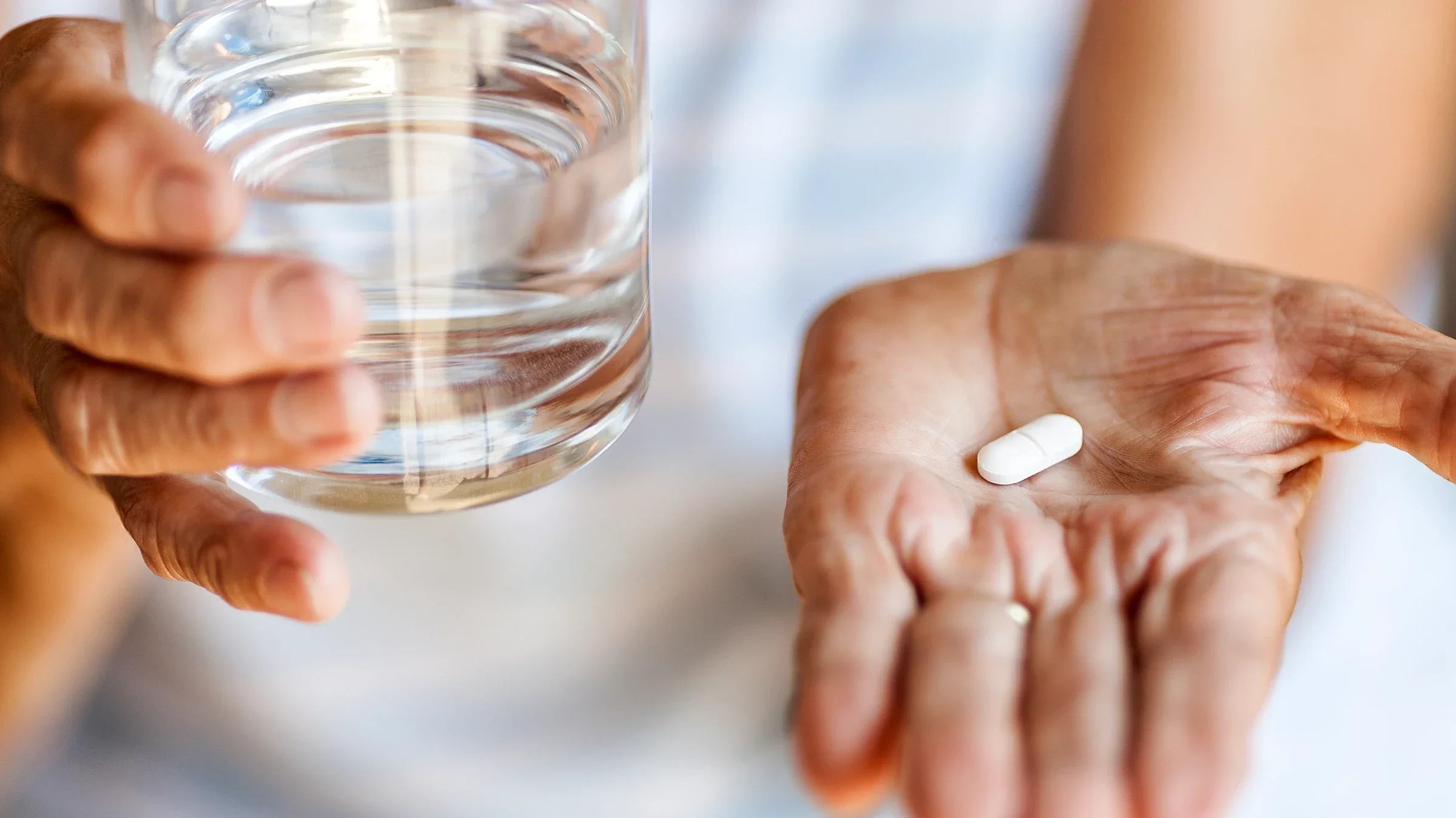 A close-up of medication in the palm of a hand.
AND-ONE/iStock via Getty Images Plus