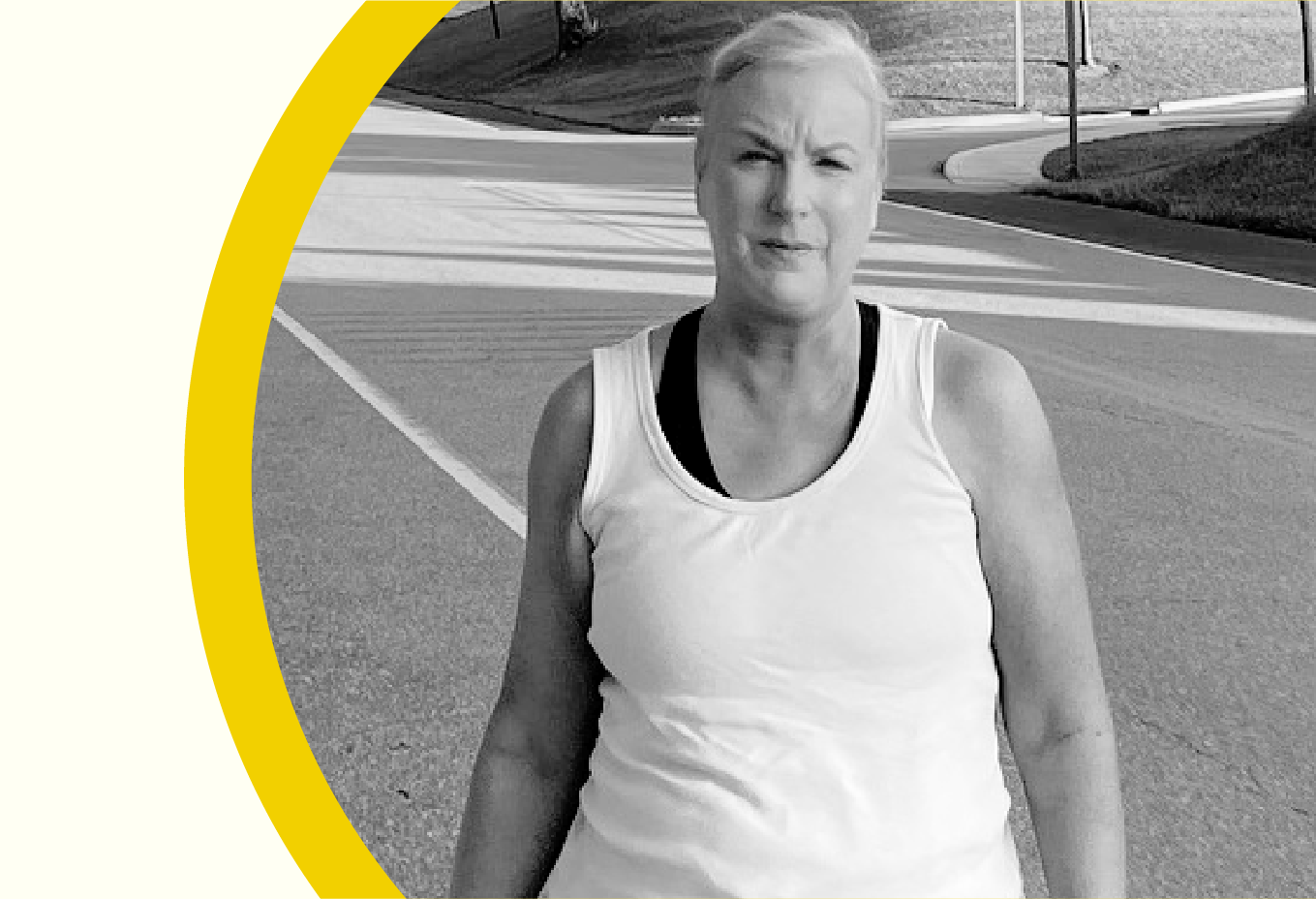 Snapshot of Nancy Porras on a daily walk.