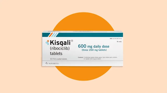 Kisqali product shot on orange background 2400