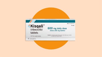 Kisqali product shot on orange background 2400